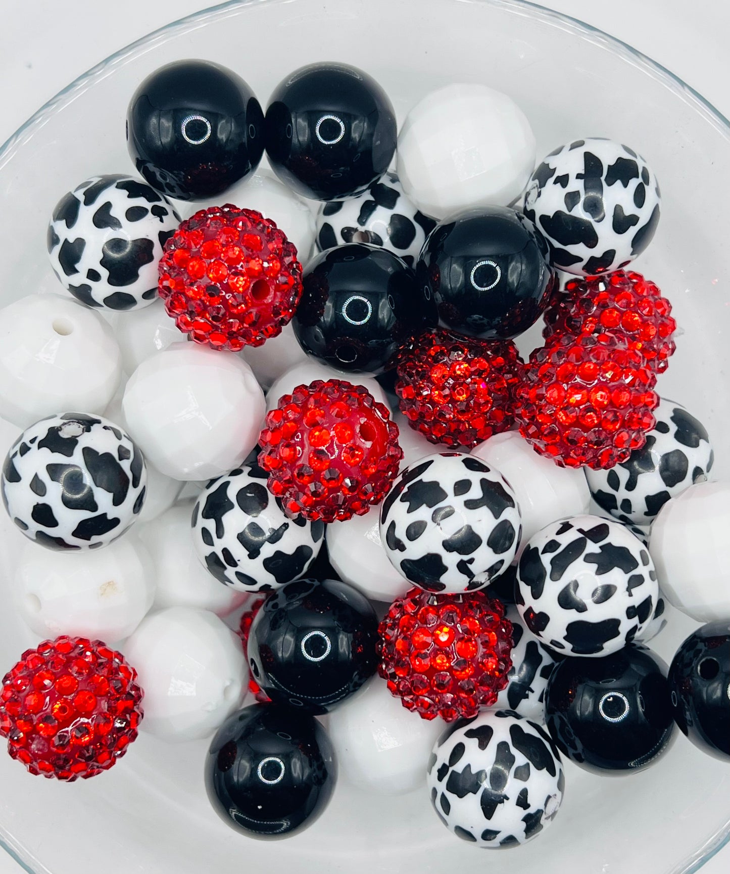 Ruby Ranch 50 piece Acrylic Bead Mix