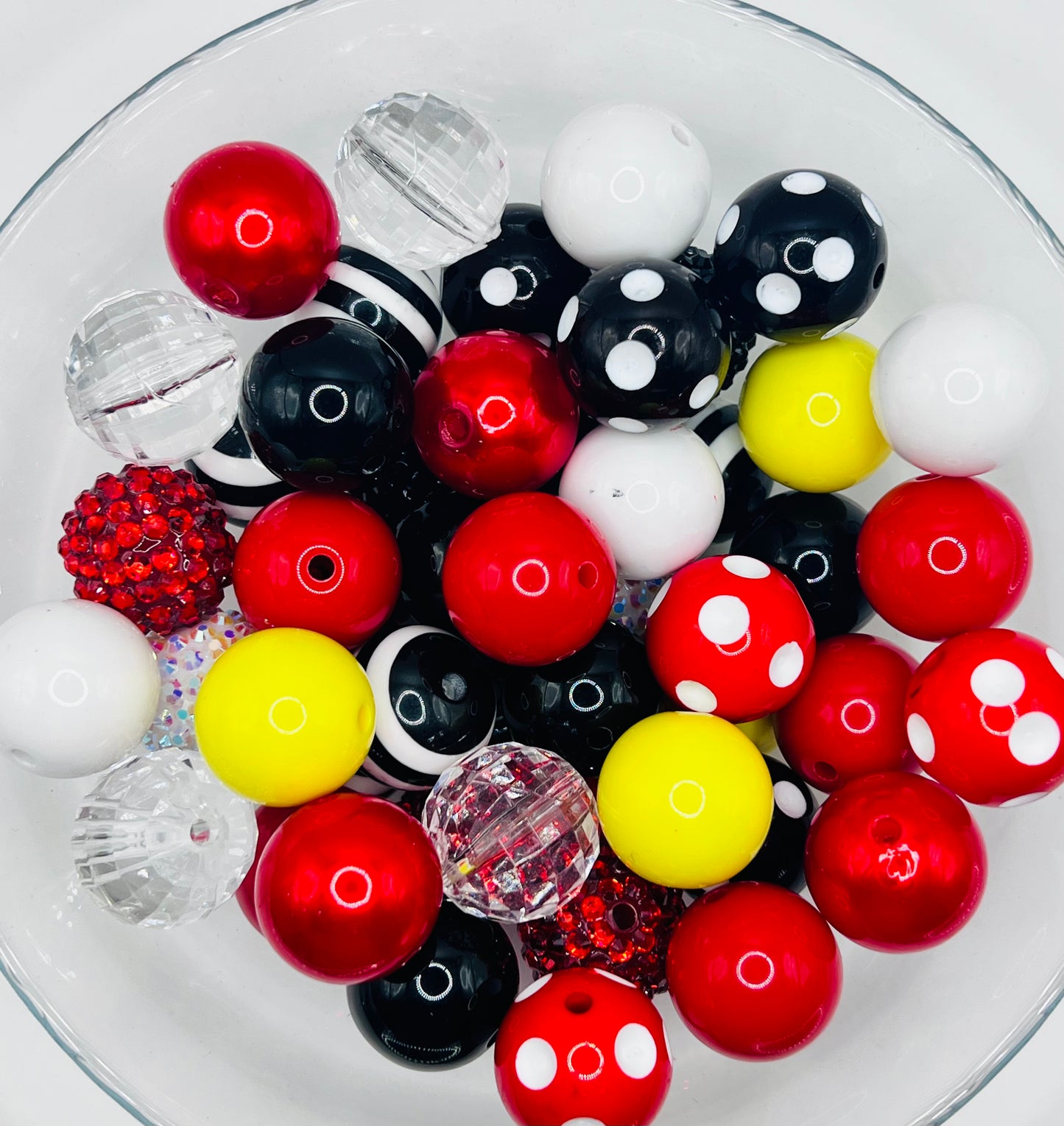 Mickey Mouse 50 piece Acrylic Bead Mix