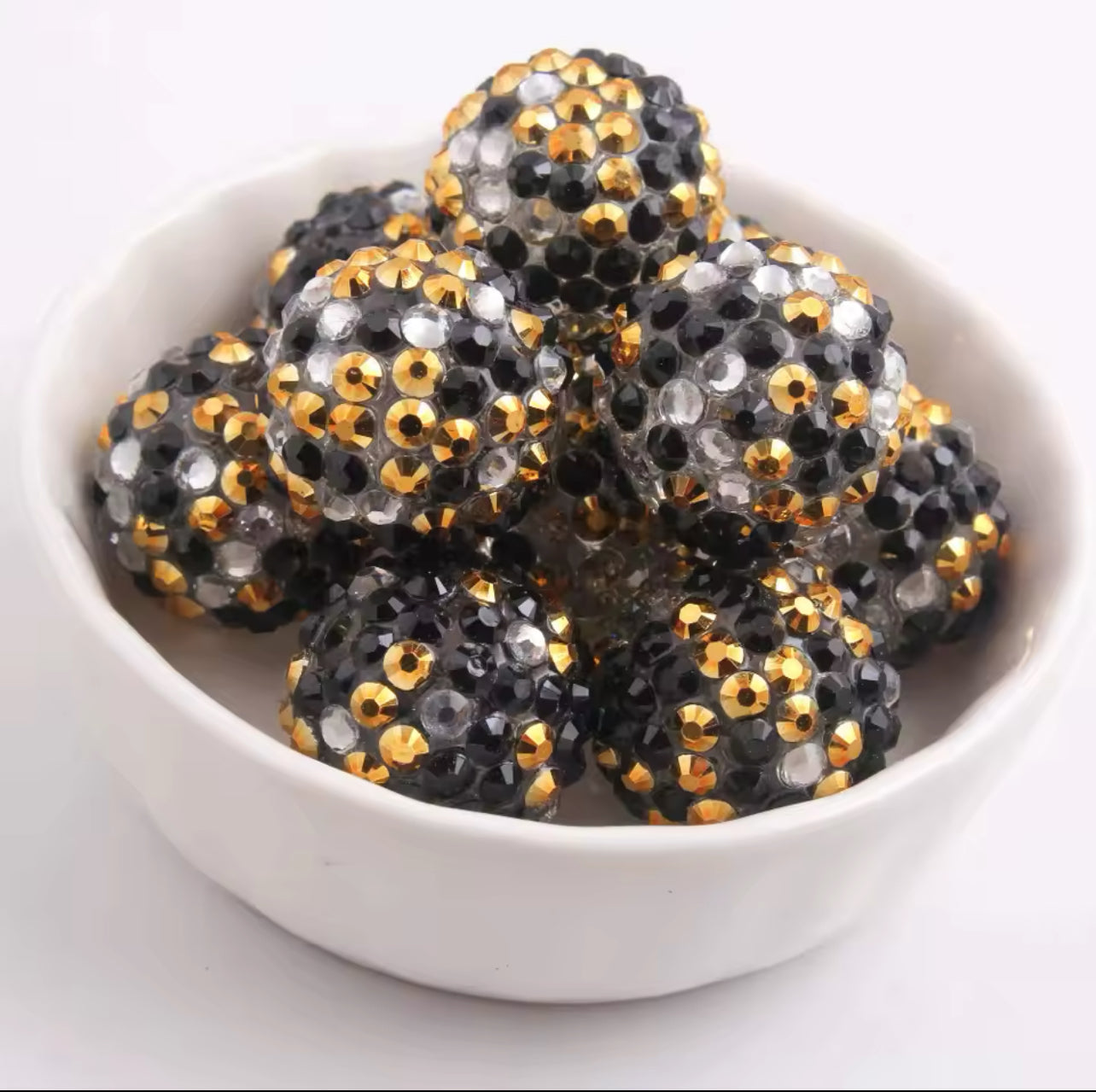 Celebration Confetti Rhinestone Acrylic Bead 20mm