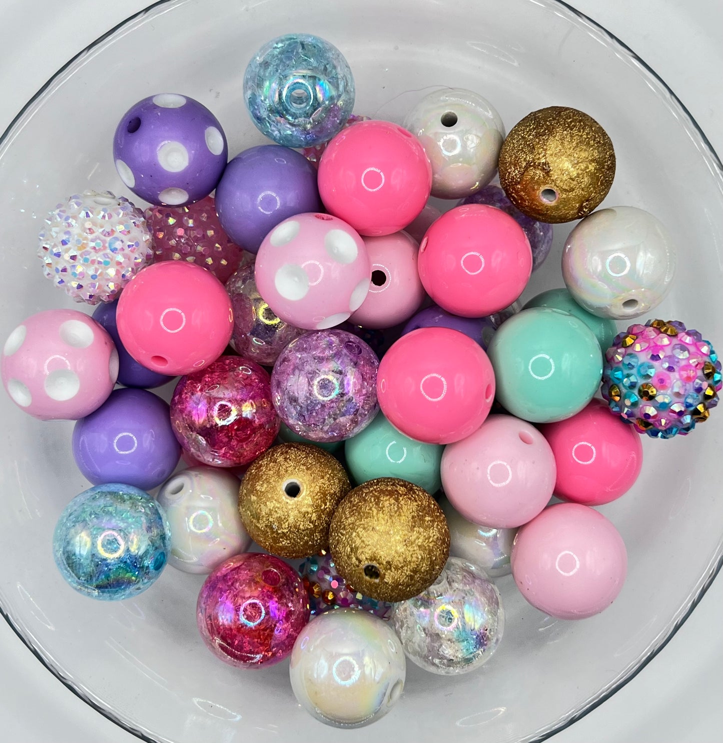 Playful 50 piece Acrylic Bead Mix