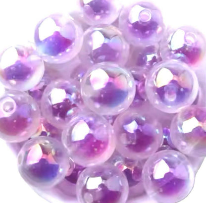 Glow in the Dark UV AB 16mm Chunky Acrylic Bead