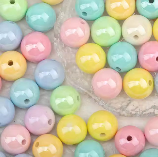 Pastel UV 16mm Acrylic Bead Set of 5