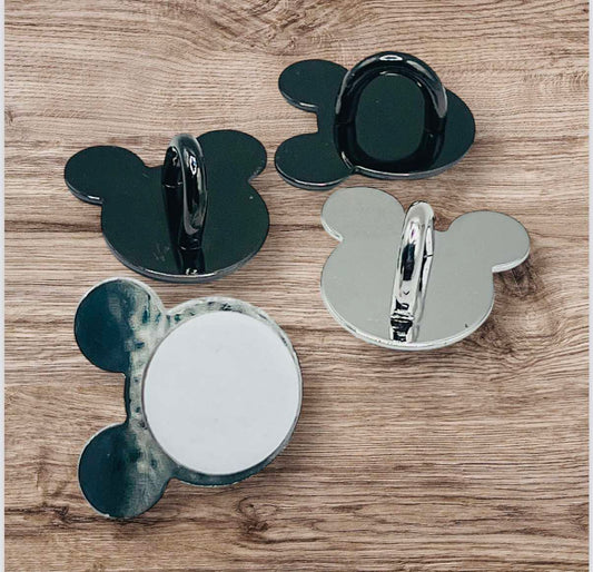 Mouse Metal Cup Charm Hook - Self Adhesive